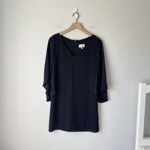 Milly Women's Black 100% Silk Shift Dress Size 0